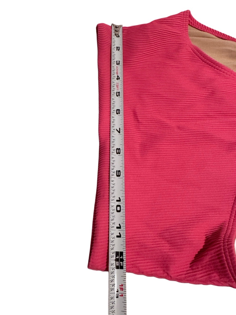 Old Navy Ribbed High-Waist Bikini Set in Deep Pink - Picture 12 of 16